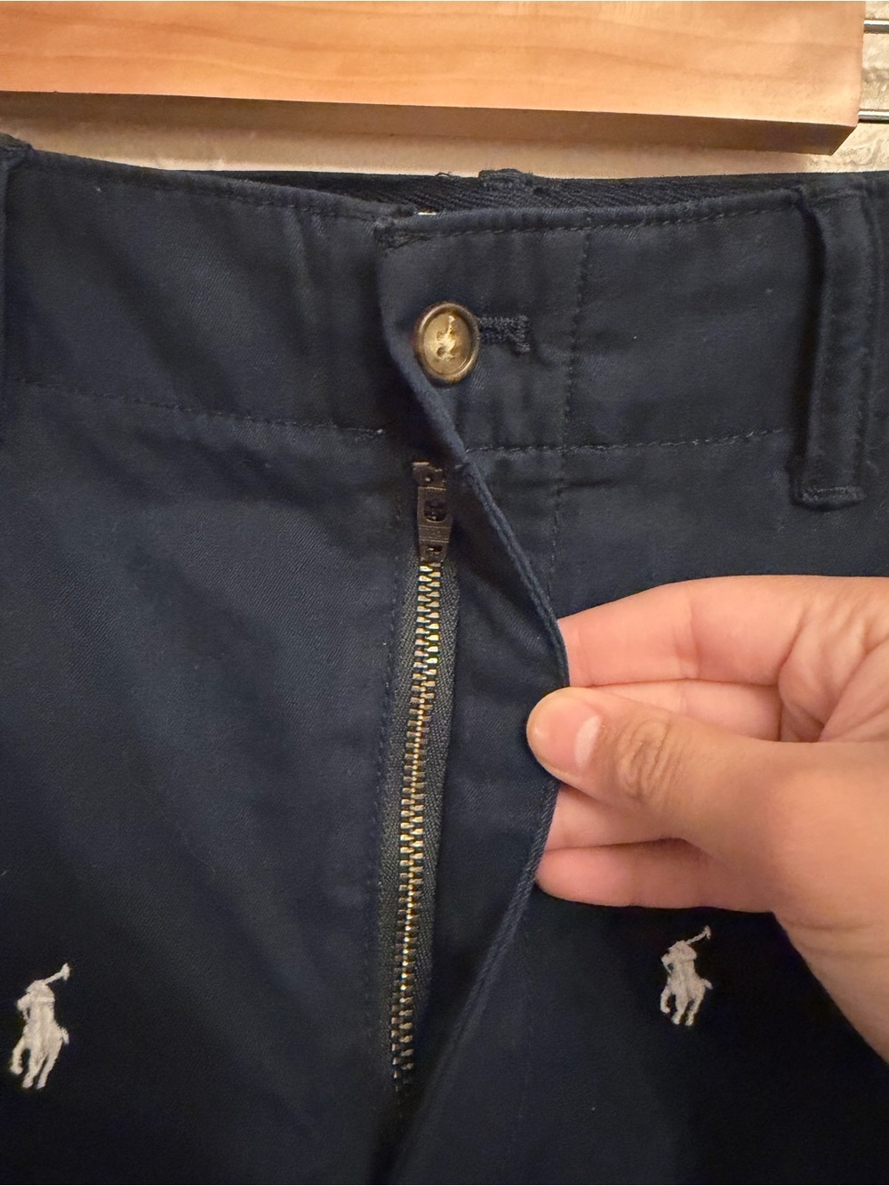 Ralph Lauren Navy Blue Polo Player Embroidered Women’s Shorts - Picture 6 of 10